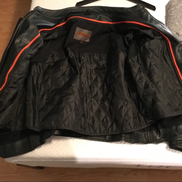 Real leather riding jacket Men's - Picture 3 of 5